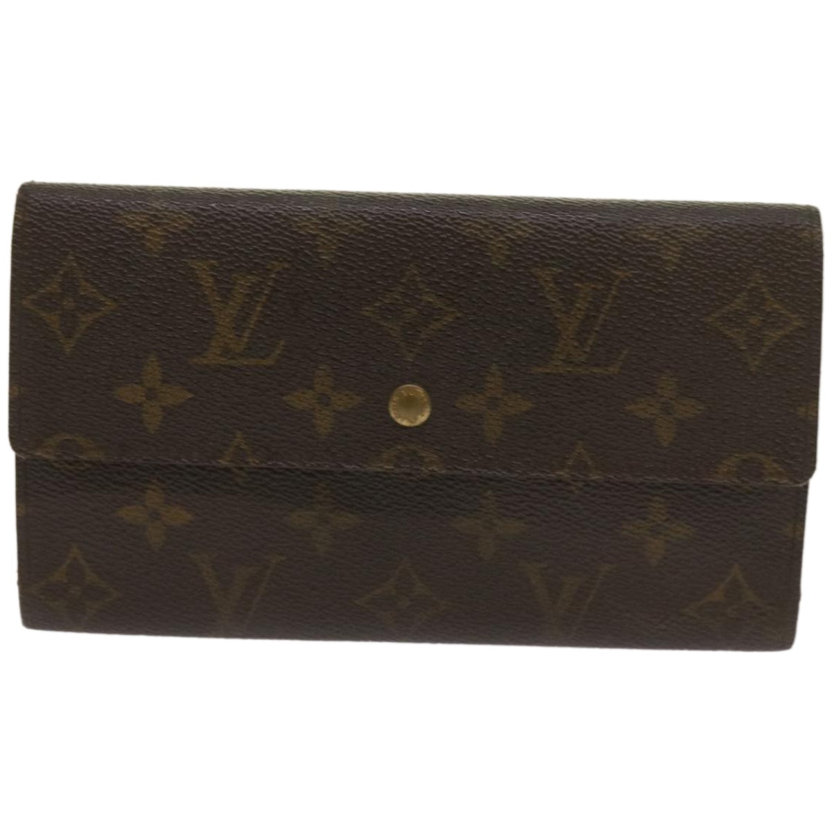 LOUIS VUITTON Monogram Portefeuille International Wallet M61217 LV Auth 67249