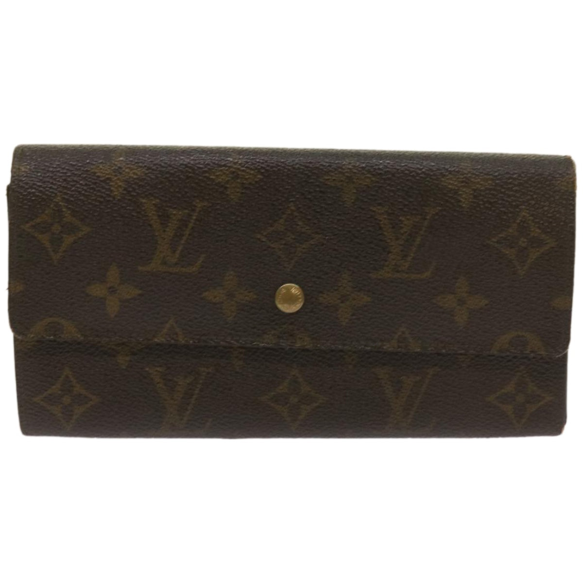 LOUIS VUITTON Monogram Pochette Porte Monnaie Credit Wallet M61725 LV Auth 67250