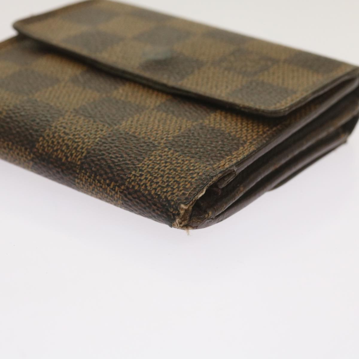 LOUIS VUITTON Damier Ebene Portefeuille Elise Wallet N61654 LV Auth 67254