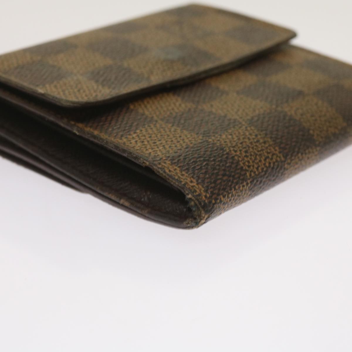 LOUIS VUITTON Damier Ebene Portefeuille Elise Wallet N61654 LV Auth 67254