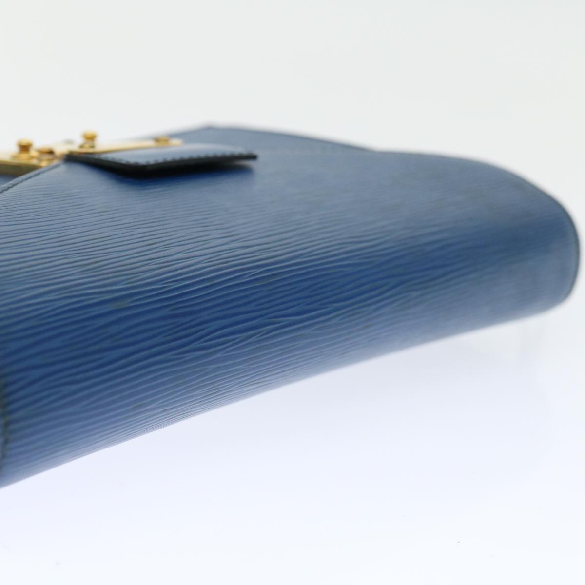 LOUIS VUITTON Epi Serie Dragonne Hand Bag Blue M52615 LV Auth 67273