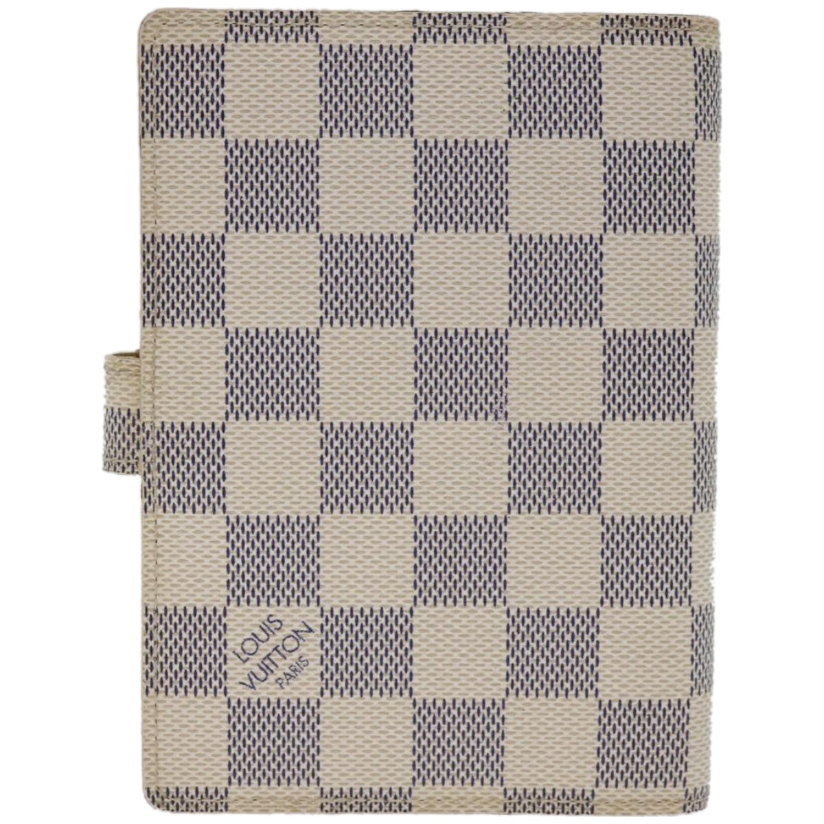 LOUIS VUITTON Damier Azur Agenda PM Day Planner Cover R20706 LV Auth 67281