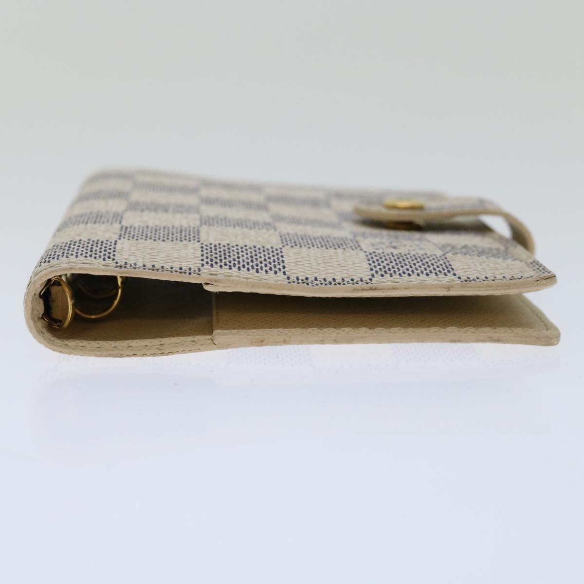 LOUIS VUITTON Damier Azur Agenda PM Day Planner Cover R20706 LV Auth 67281