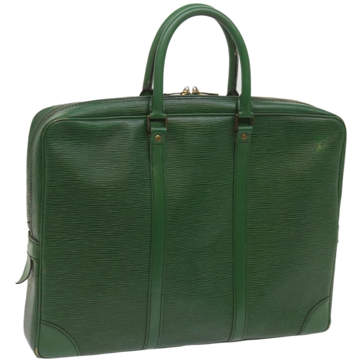 LOUIS VUITTON Epi Porte Documents Voyage Business Bag Green M54474 LV Auth 67296