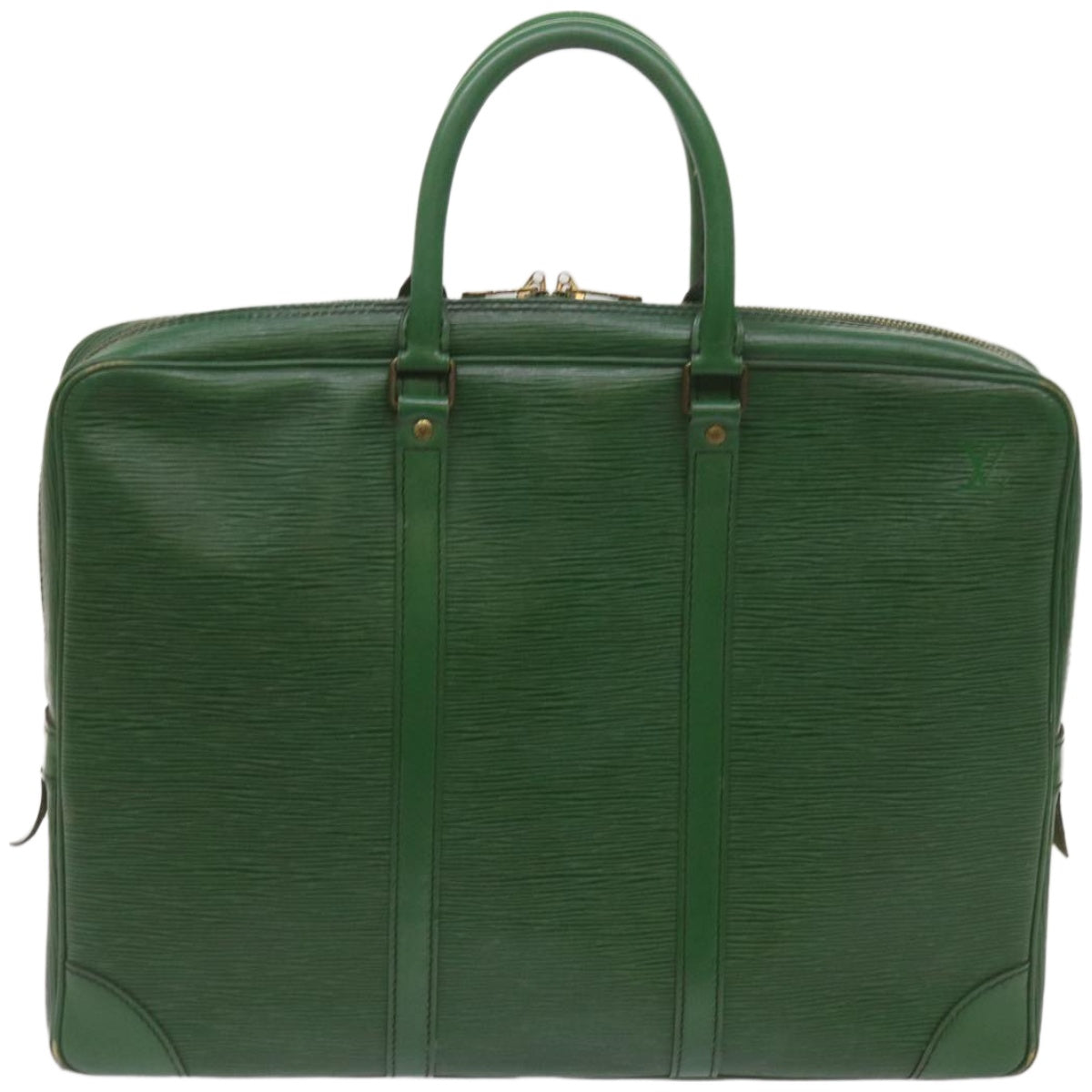 LOUIS VUITTON Epi Porte Documents Voyage Business Bag Green M54474 LV Auth 67296