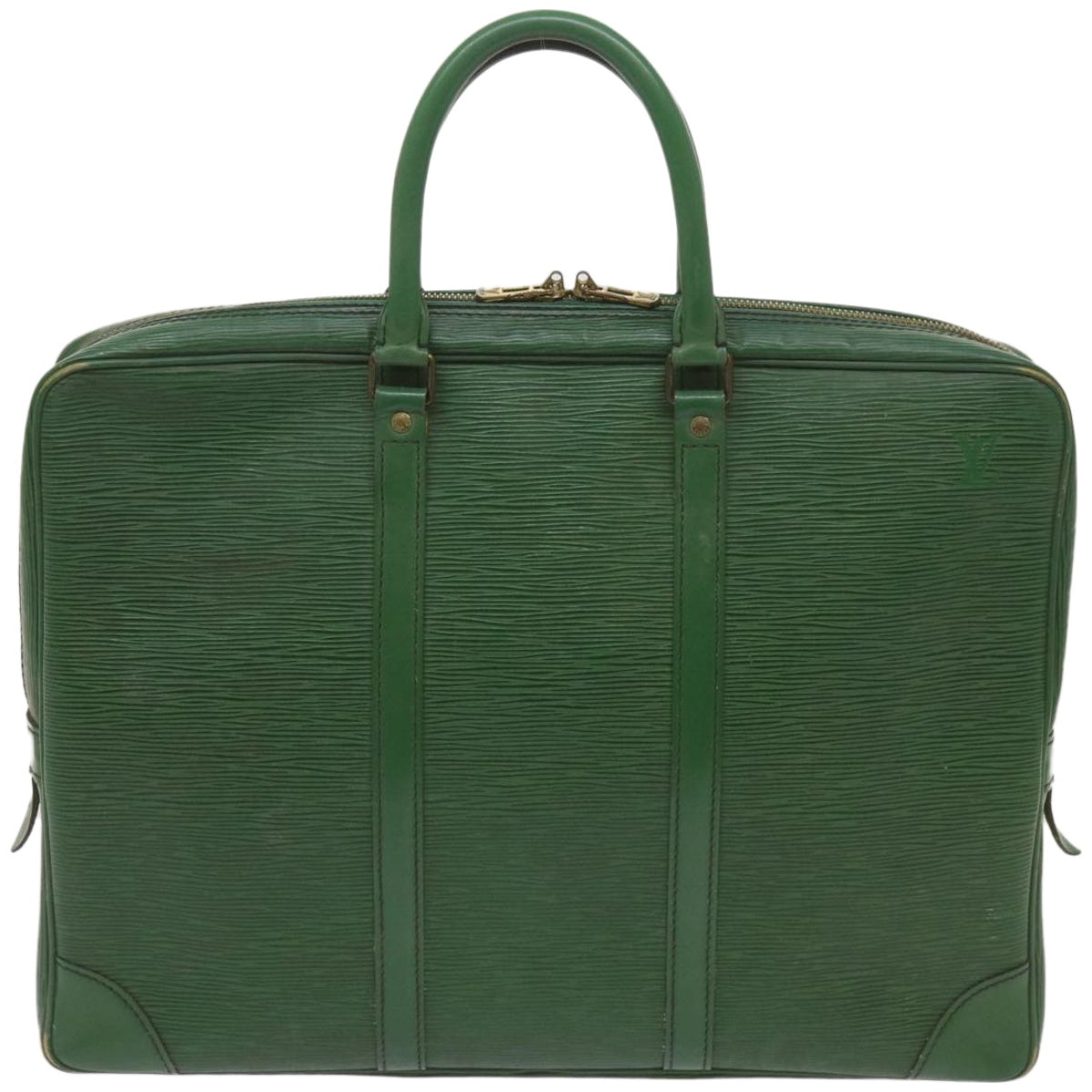 LOUIS VUITTON Epi Porte Documents Voyage Business Bag Green M54474 LV Auth 67296