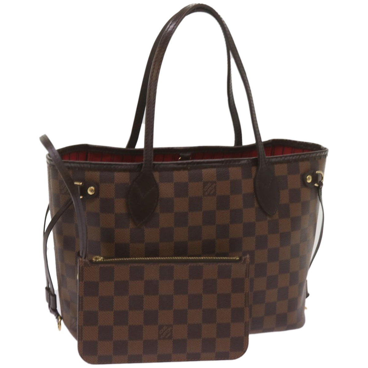 LOUIS VUITTON Damier Ebene Neverfull PM Tote Bag N51109 LV Auth 67299