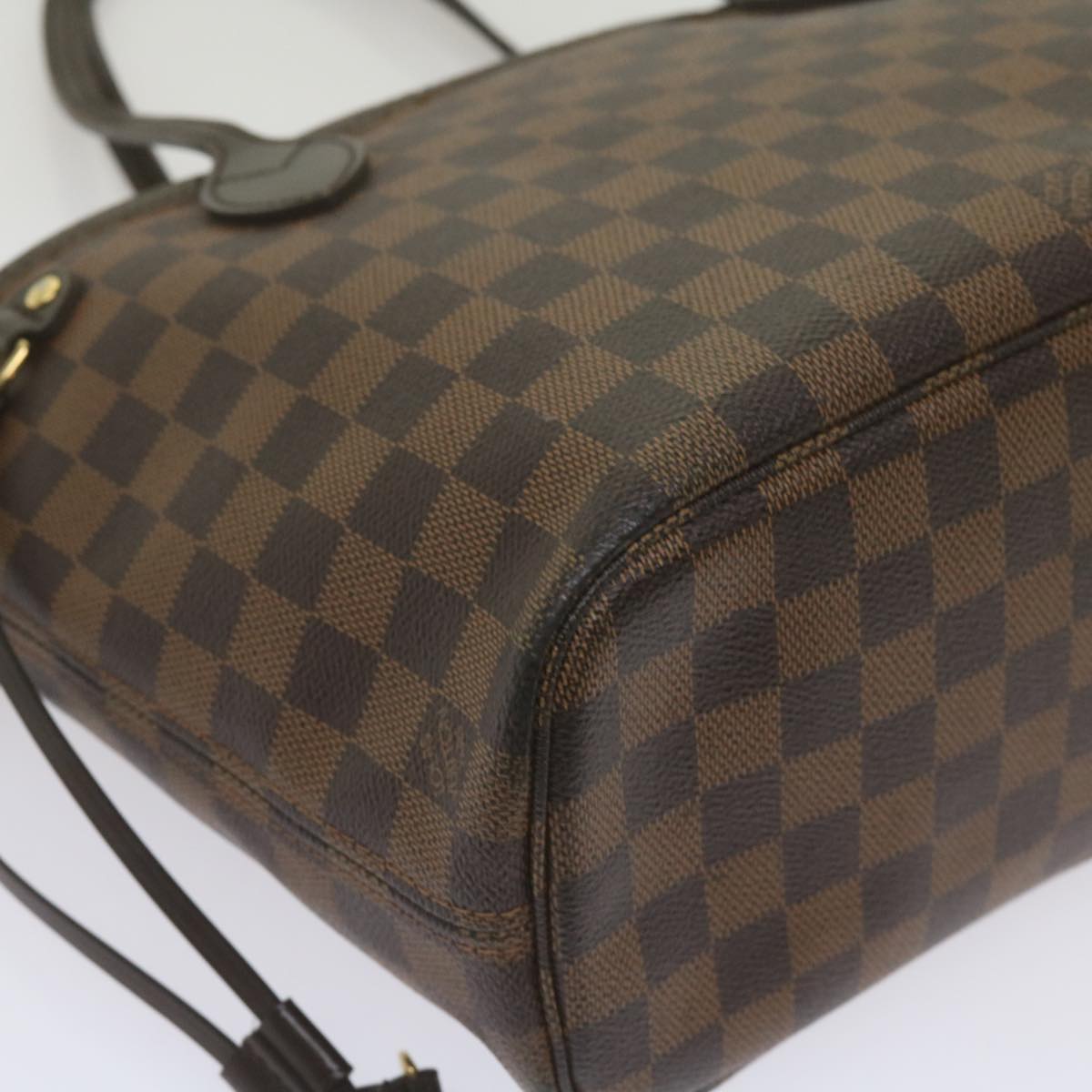 LOUIS VUITTON Damier Ebene Neverfull PM Tote Bag N51109 LV Auth 67299