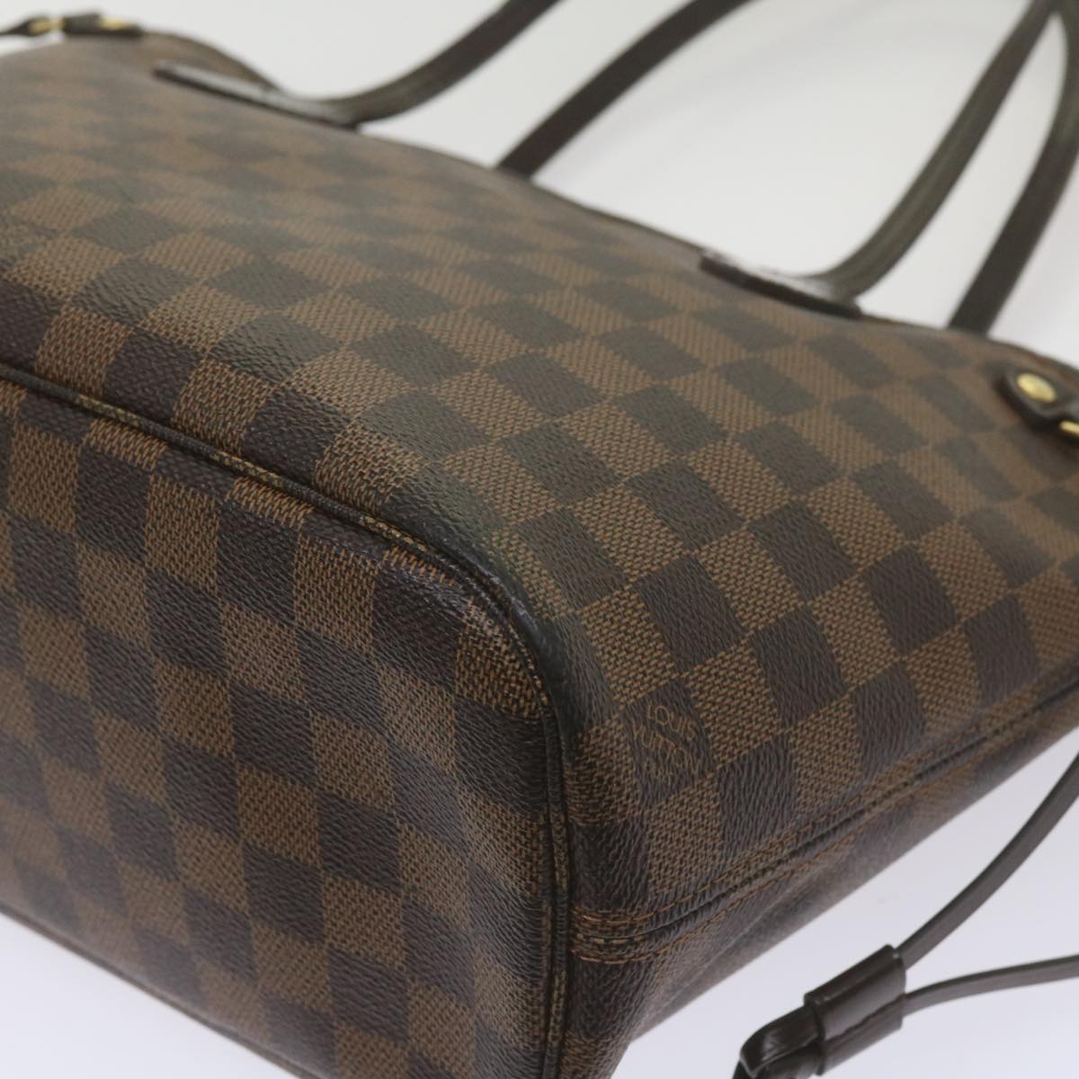 LOUIS VUITTON Damier Ebene Neverfull PM Tote Bag N51109 LV Auth 67299