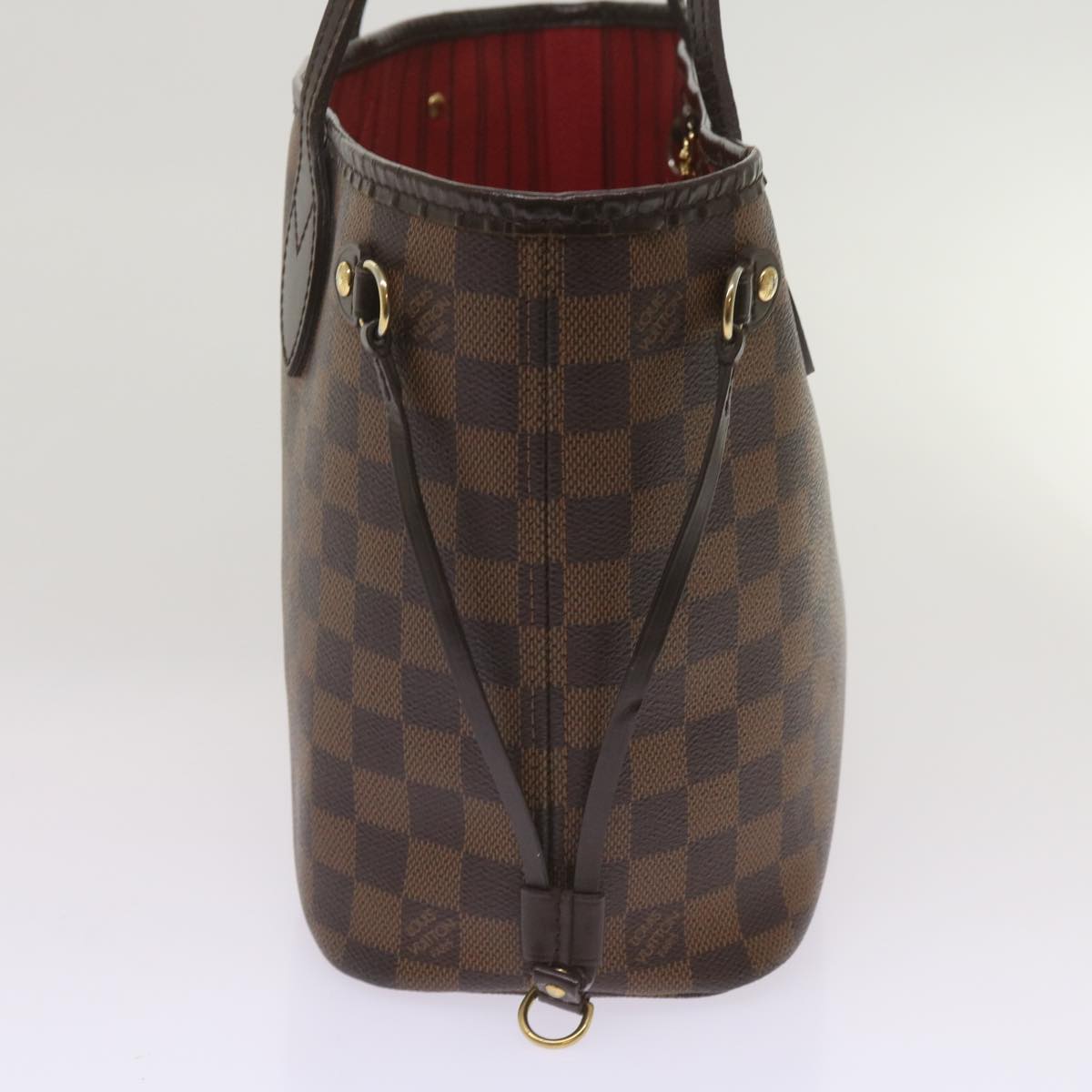 LOUIS VUITTON Damier Ebene Neverfull PM Tote Bag N51109 LV Auth 67299