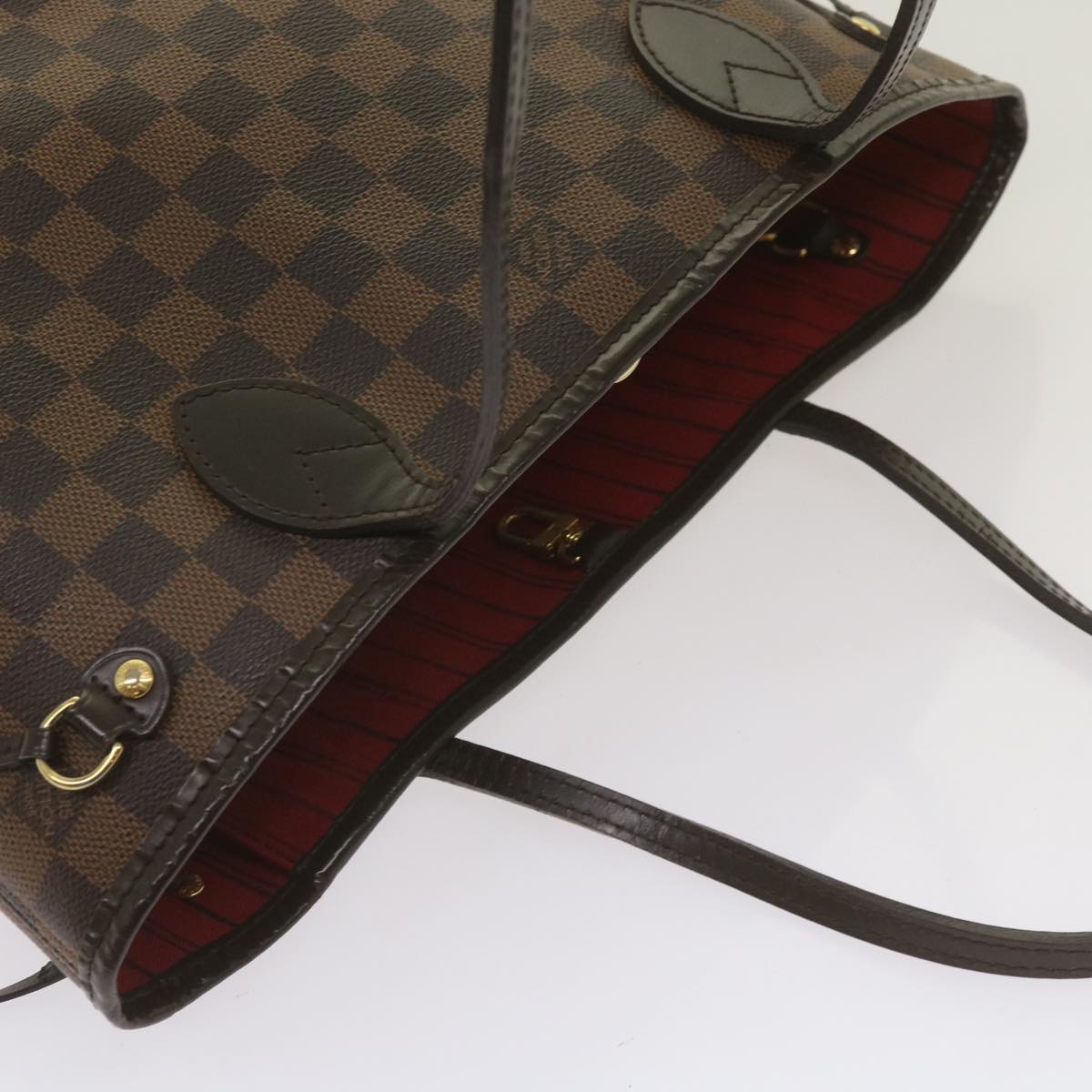 LOUIS VUITTON Damier Ebene Neverfull PM Tote Bag N51109 LV Auth 67299