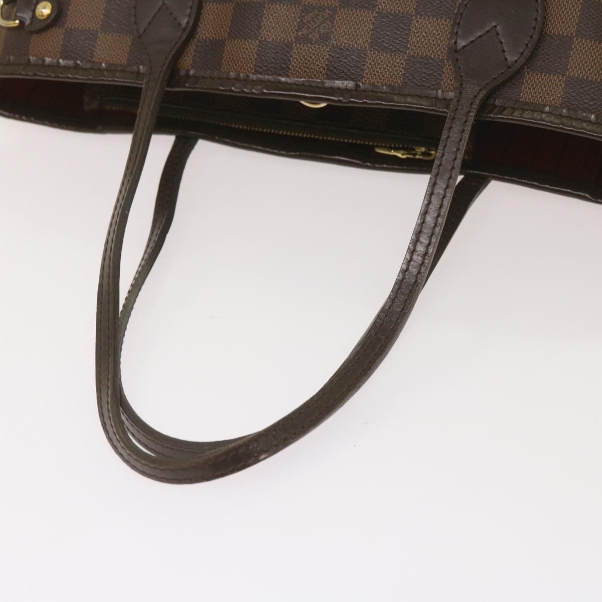 LOUIS VUITTON Damier Ebene Neverfull PM Tote Bag N51109 LV Auth 67299