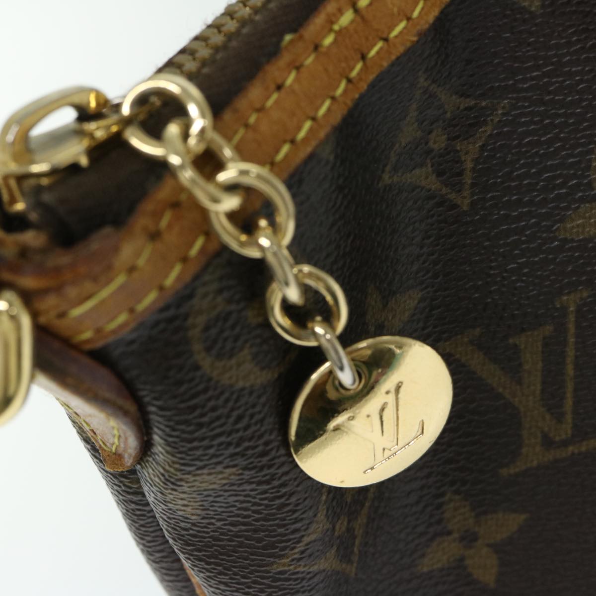 LOUIS VUITTON Monogram Palermo PM Tote Bag 2way M40145 LV Auth 67300