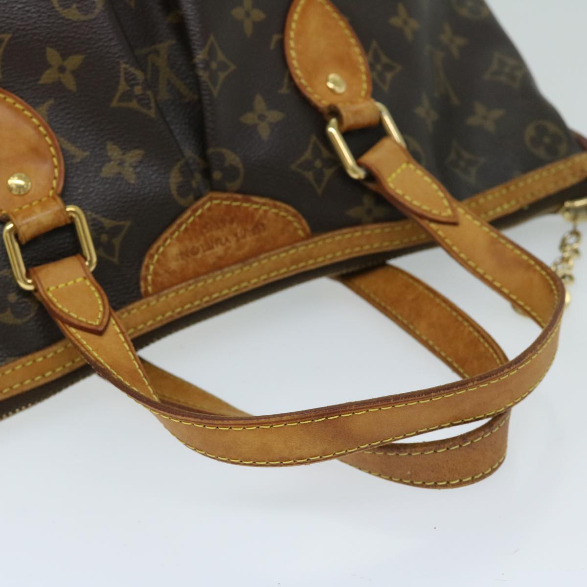 LOUIS VUITTON Monogram Palermo PM Tote Bag 2way M40145 LV Auth 67300