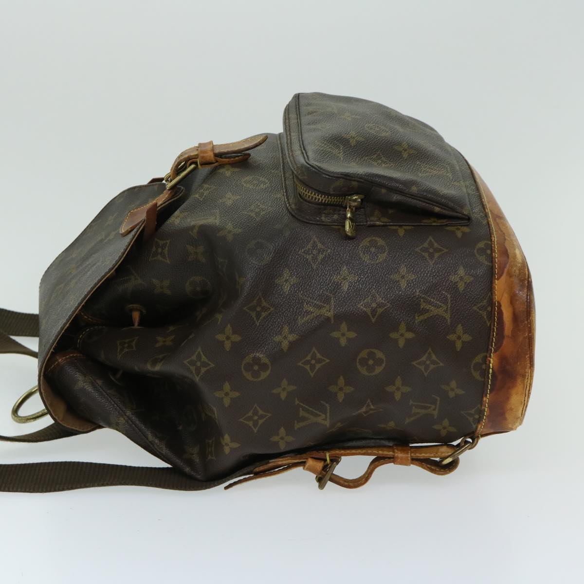 LOUIS VUITTON Monogram Montsouris GM Backpack M51135 LV Auth 67301