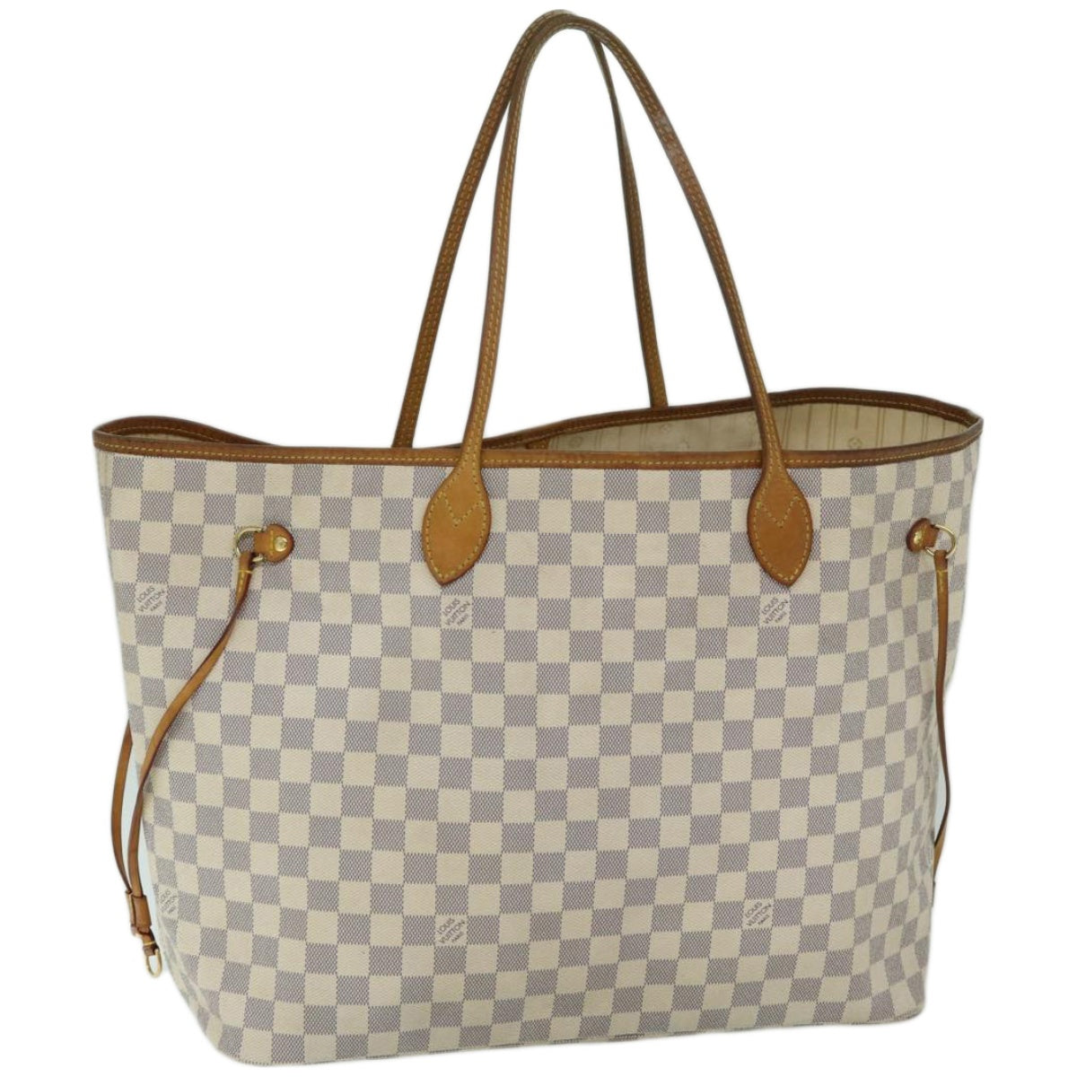 LOUIS VUITTON Damier Azur Neverfull GM Tote Bag N41360 LV Auth 67305