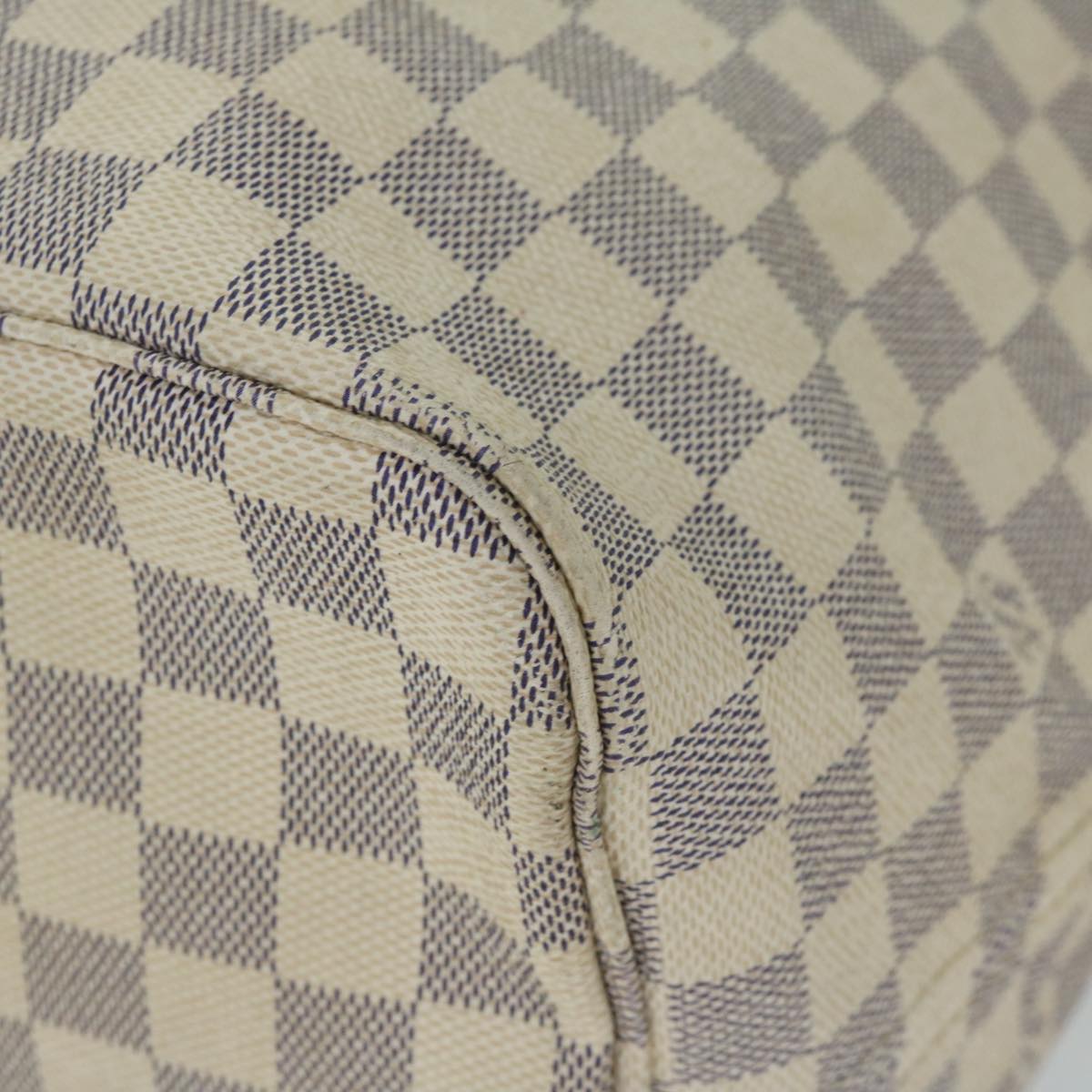 LOUIS VUITTON Damier Azur Neverfull GM Tote Bag N41360 LV Auth 67305