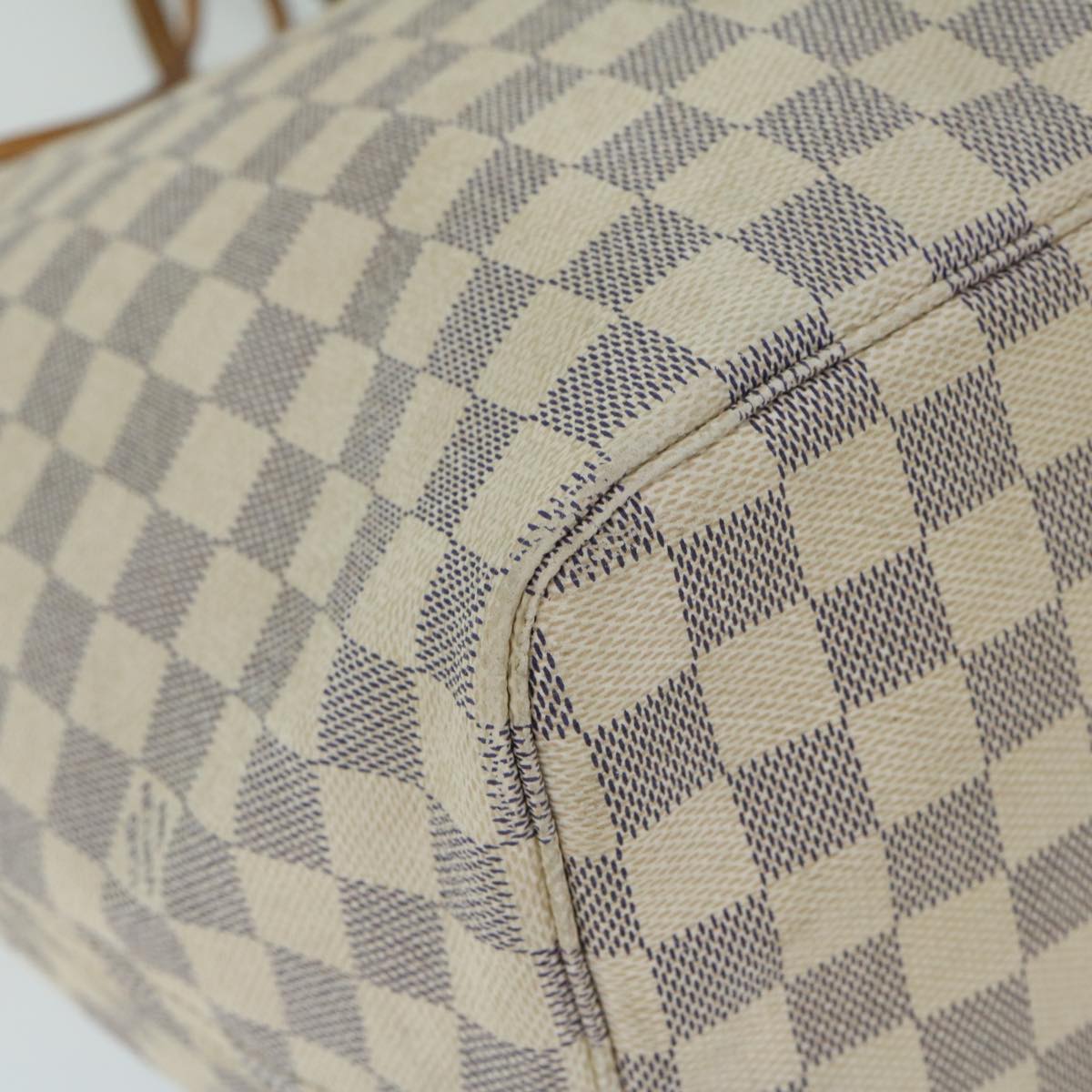 LOUIS VUITTON Damier Azur Neverfull GM Tote Bag N41360 LV Auth 67305