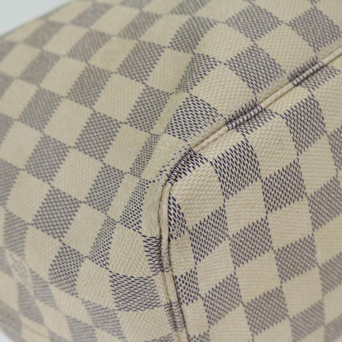 LOUIS VUITTON Damier Azur Neverfull GM Tote Bag N41360 LV Auth 67305