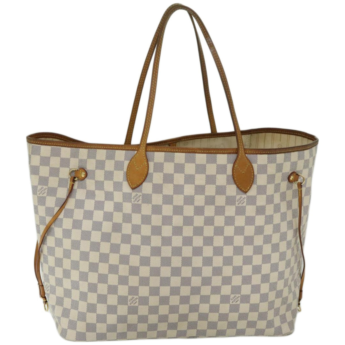 LOUIS VUITTON Damier Azur Neverfull GM Tote Bag N41360 LV Auth 67305