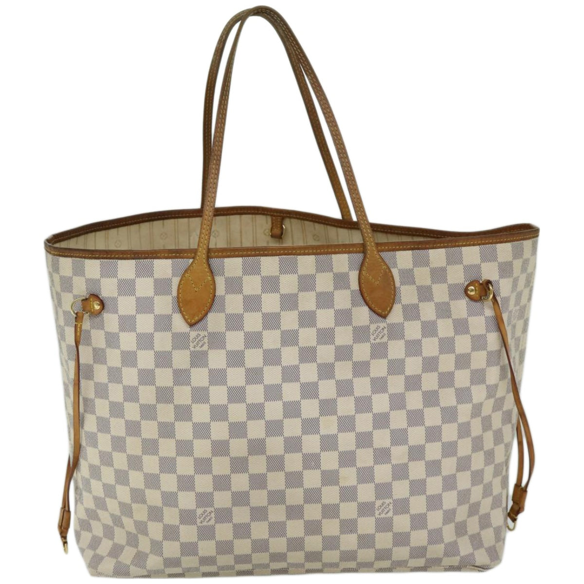 LOUIS VUITTON Damier Azur Neverfull GM Tote Bag N41360 LV Auth 67305