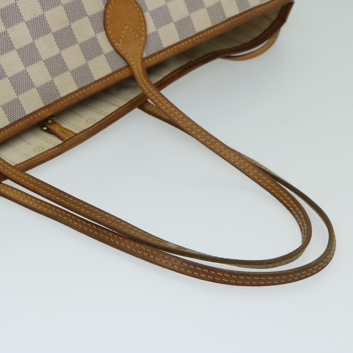 LOUIS VUITTON Damier Azur Neverfull GM Tote Bag N41360 LV Auth 67305