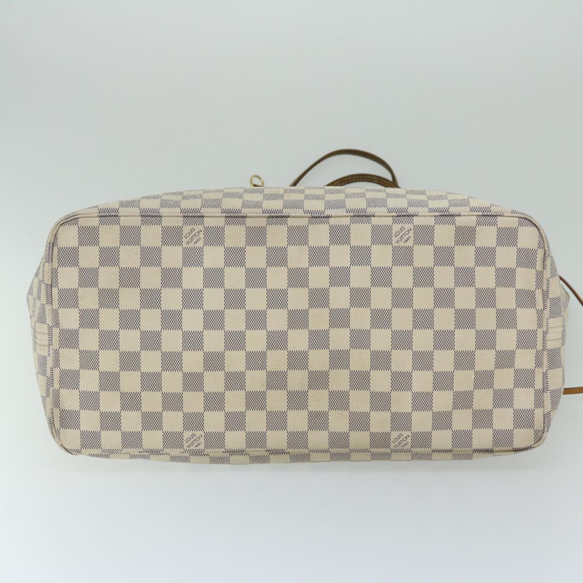 LOUIS VUITTON Damier Azur Neverfull GM Tote Bag N41360 LV Auth 67305