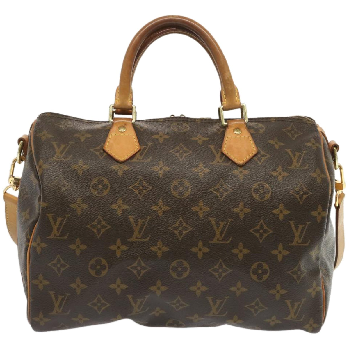 LOUIS VUITTON Monogram Speedy Bandouliere 30 Hand Bag M40391 LV Auth 67314