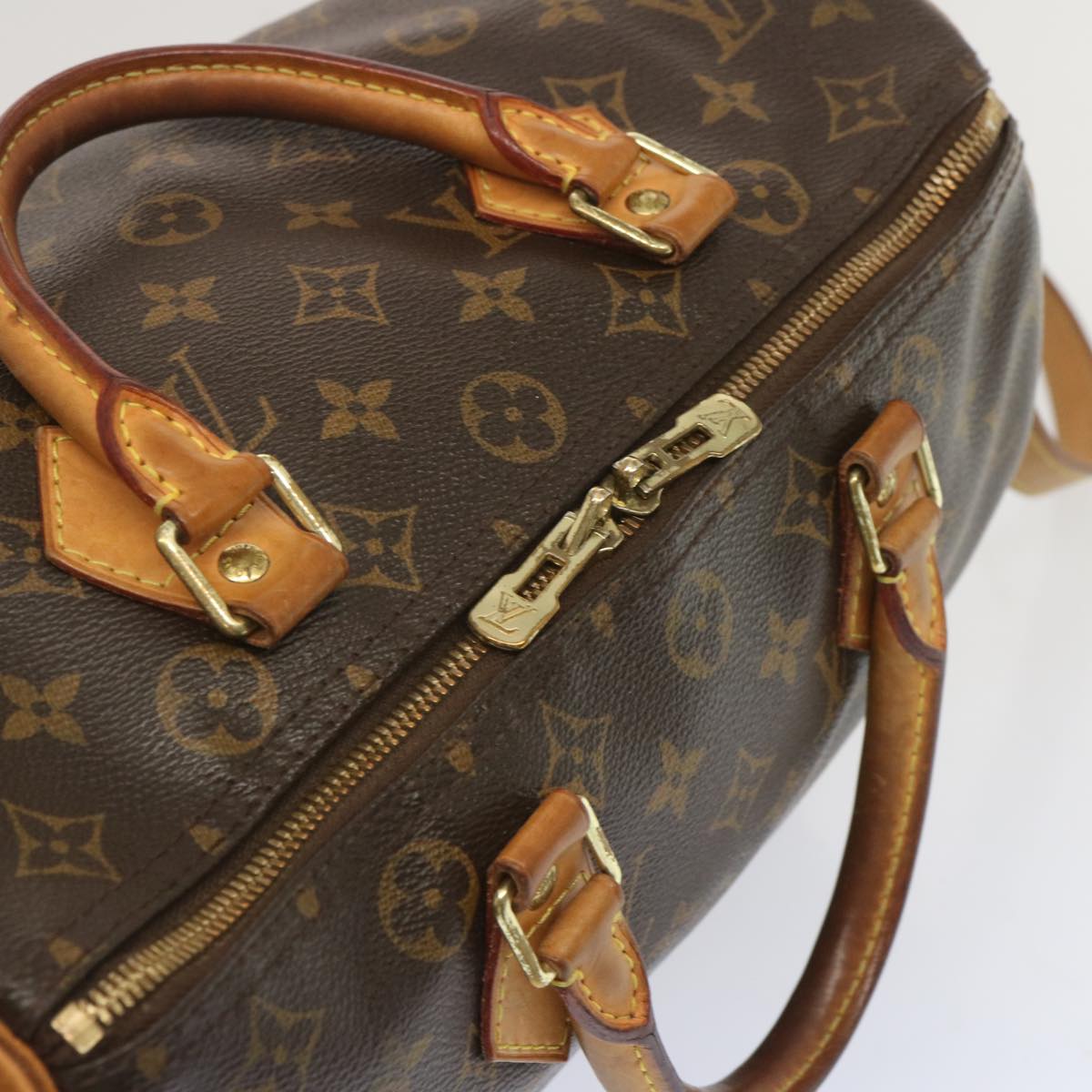 LOUIS VUITTON Monogram Speedy Bandouliere 30 Hand Bag M40391 LV Auth 67314