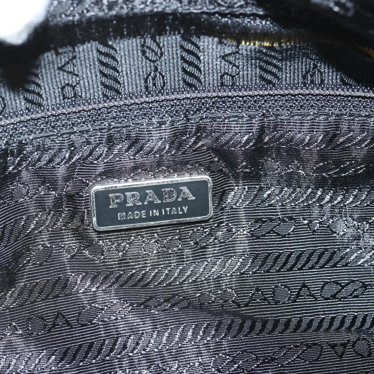 PRADA Hand Bag Nylon Purple Auth 67321