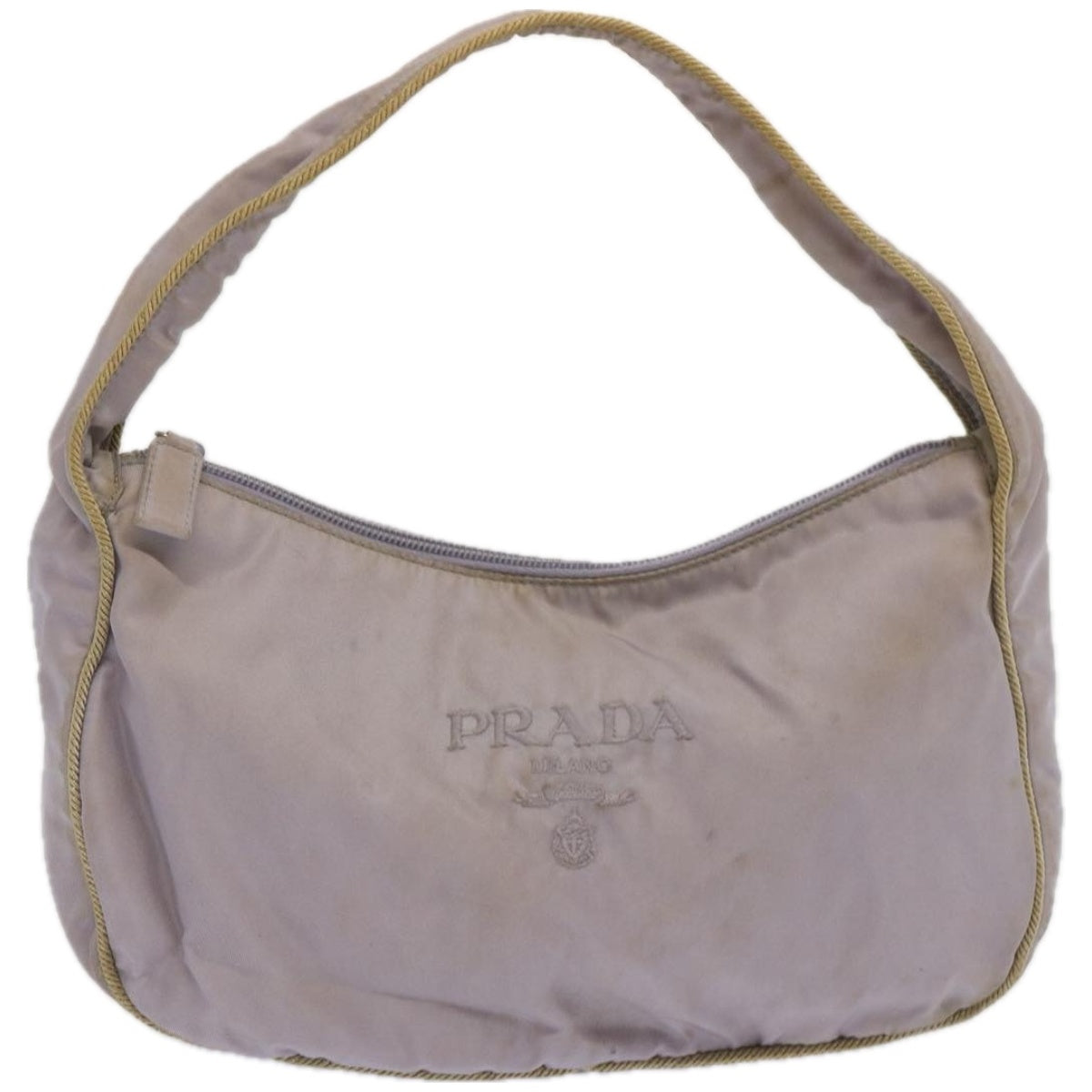 PRADA Hand Bag Nylon Purple Auth 67321