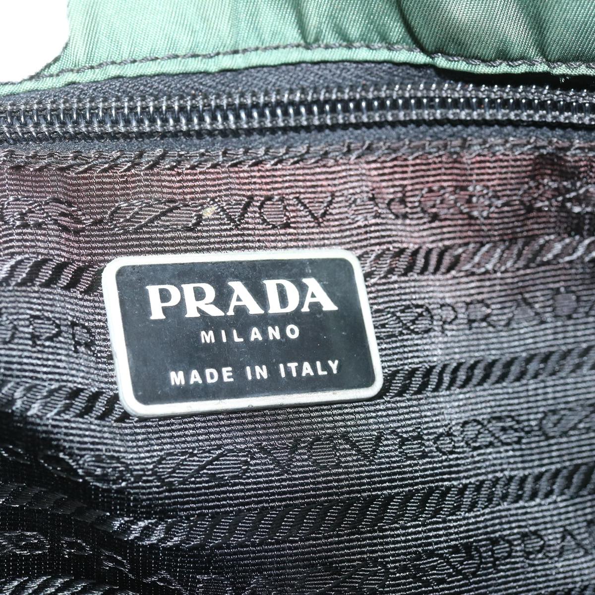 PRADA Tote Bag Nylon Green Auth 67330