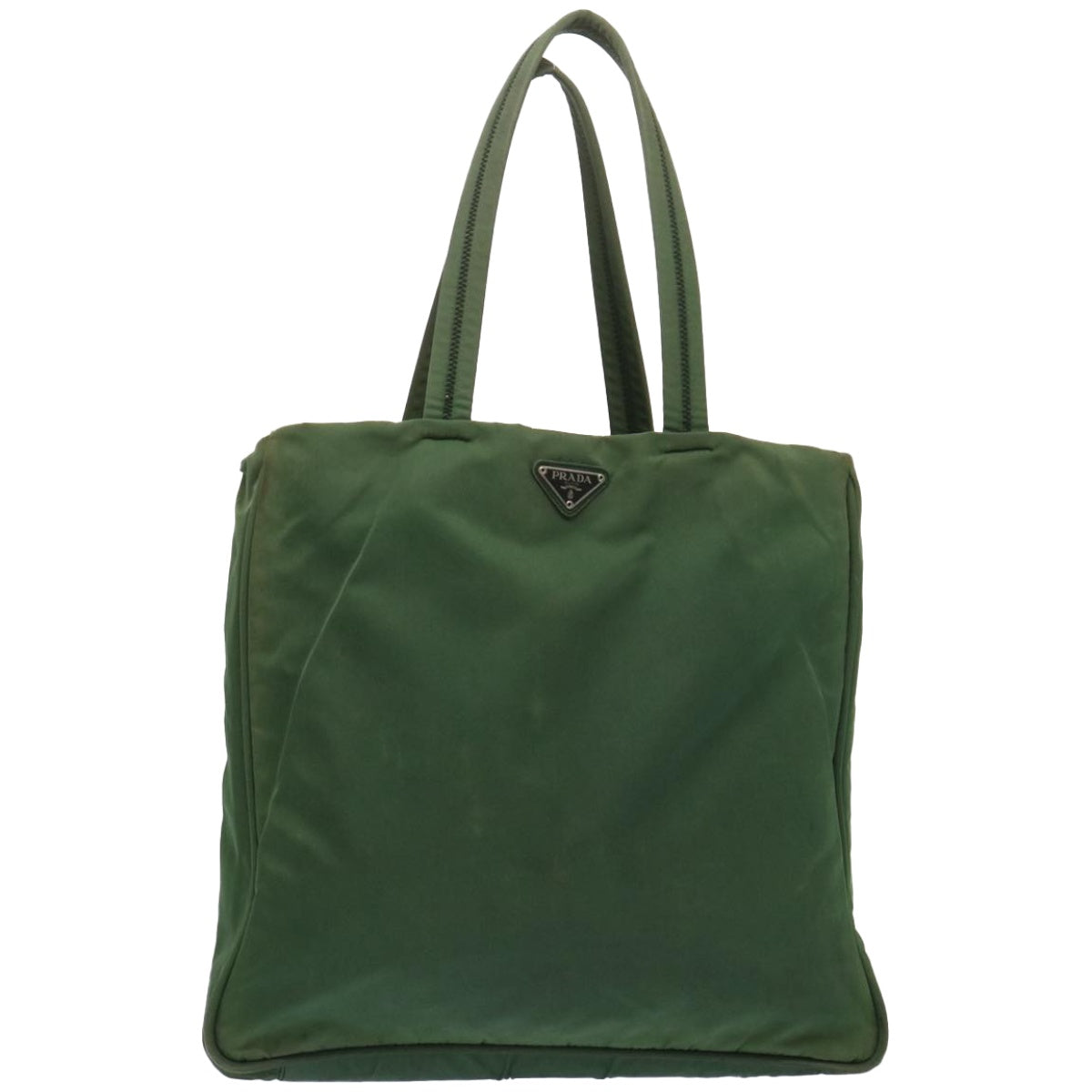 PRADA Tote Bag Nylon Green Auth 67330