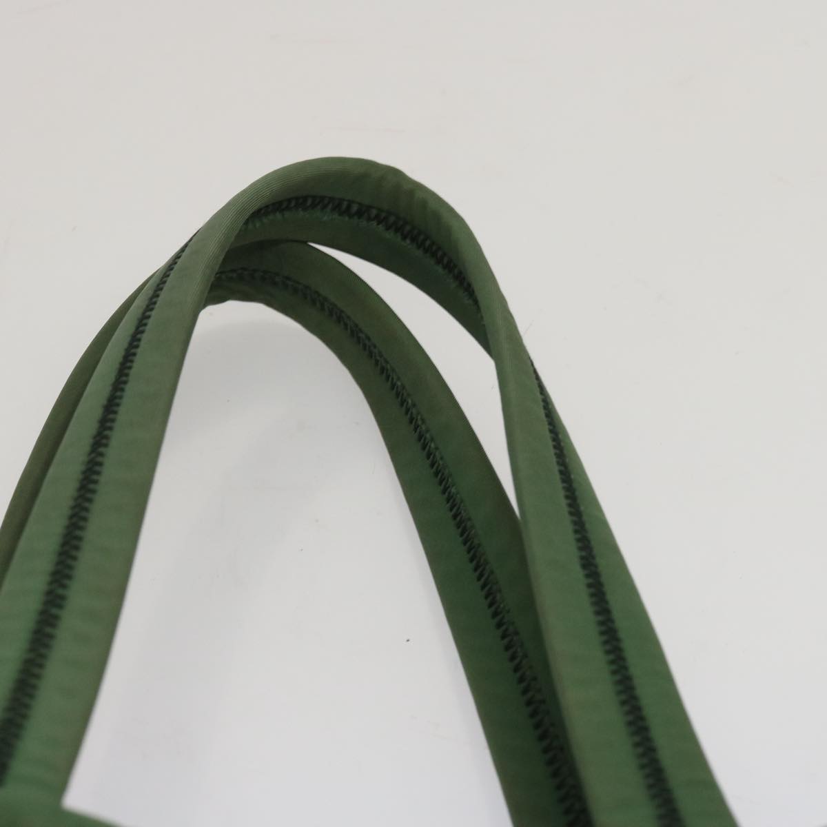 PRADA Tote Bag Nylon Green Auth 67330