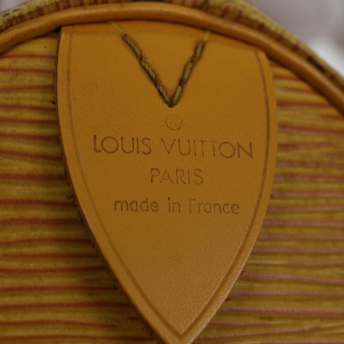 LOUIS VUITTON Epi Speedy 25 Hand Bag Tassili Yellow M43019 LV Auth 67348