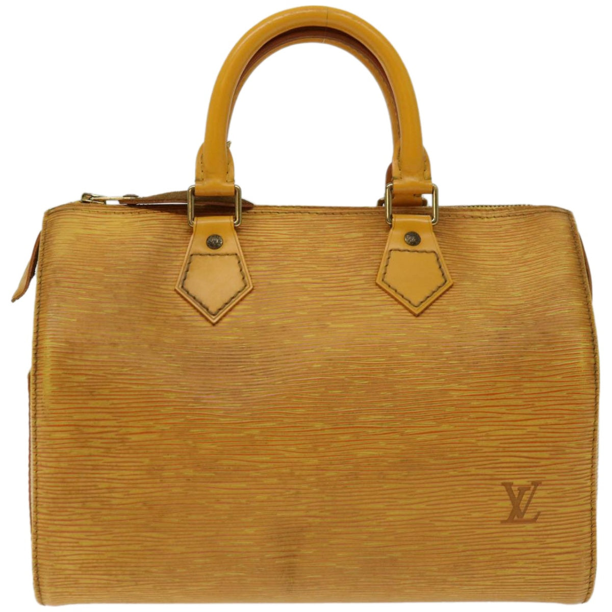 LOUIS VUITTON Epi Speedy 25 Hand Bag Tassili Yellow M43019 LV Auth 67348