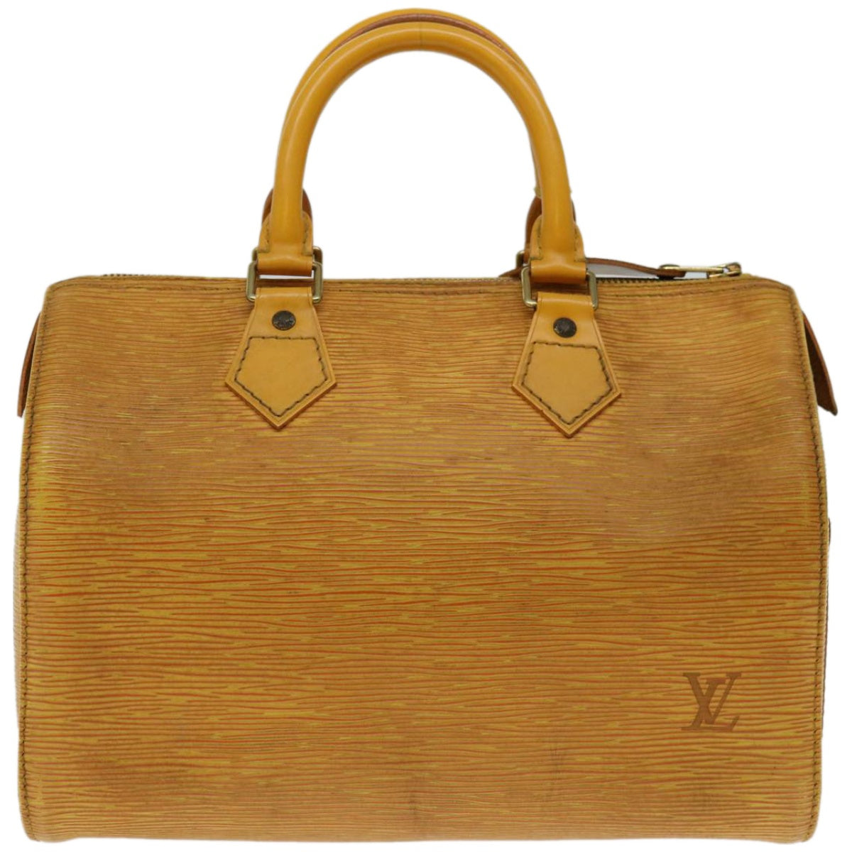 LOUIS VUITTON Epi Speedy 25 Hand Bag Tassili Yellow M43019 LV Auth 67348