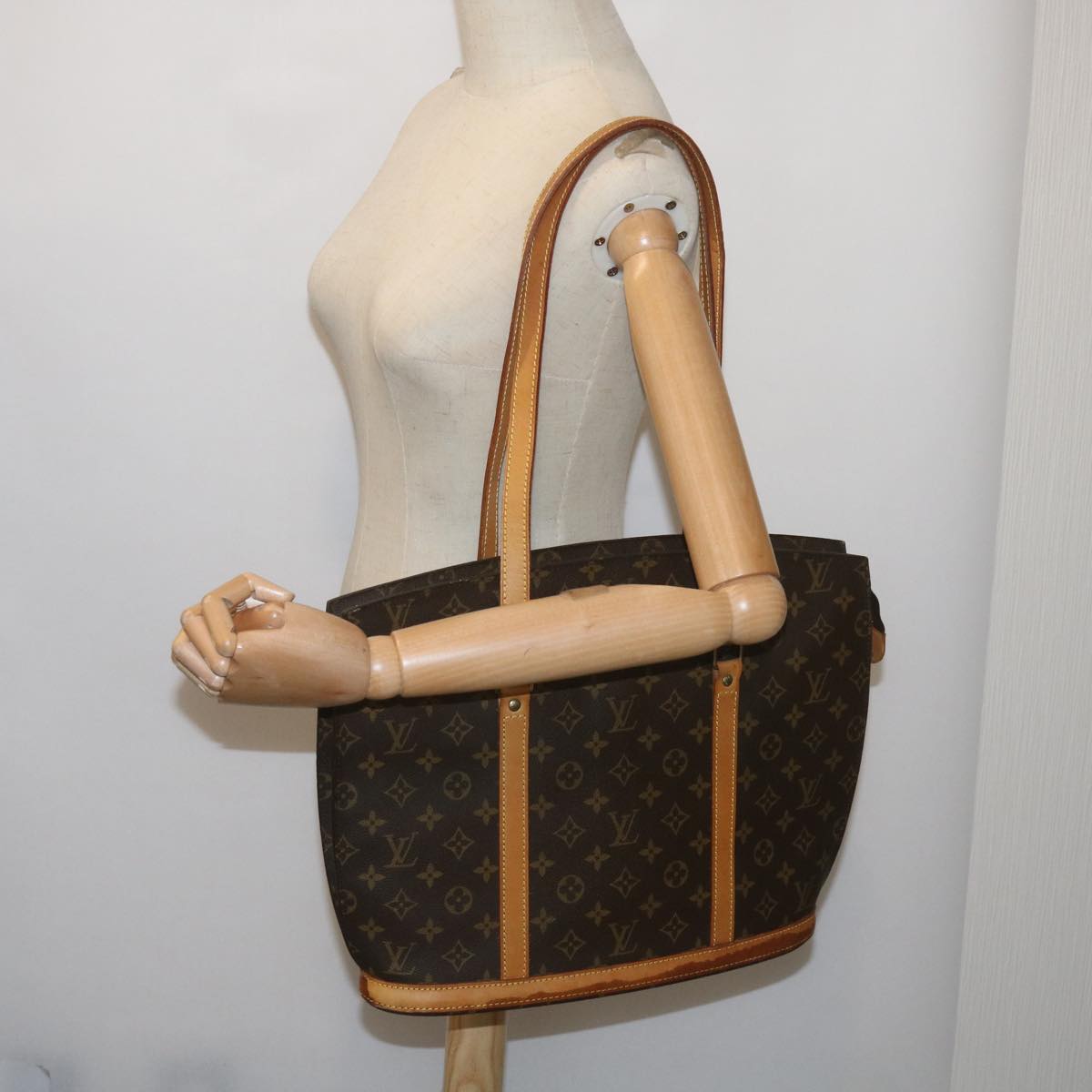 LOUIS VUITTON Monogram Babylone Tote Bag M51102 LV Auth 67357