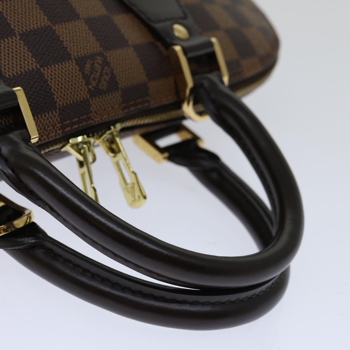 LOUIS VUITTON Damier Ebene Alma Hand Bag N51131 LV Auth 67359