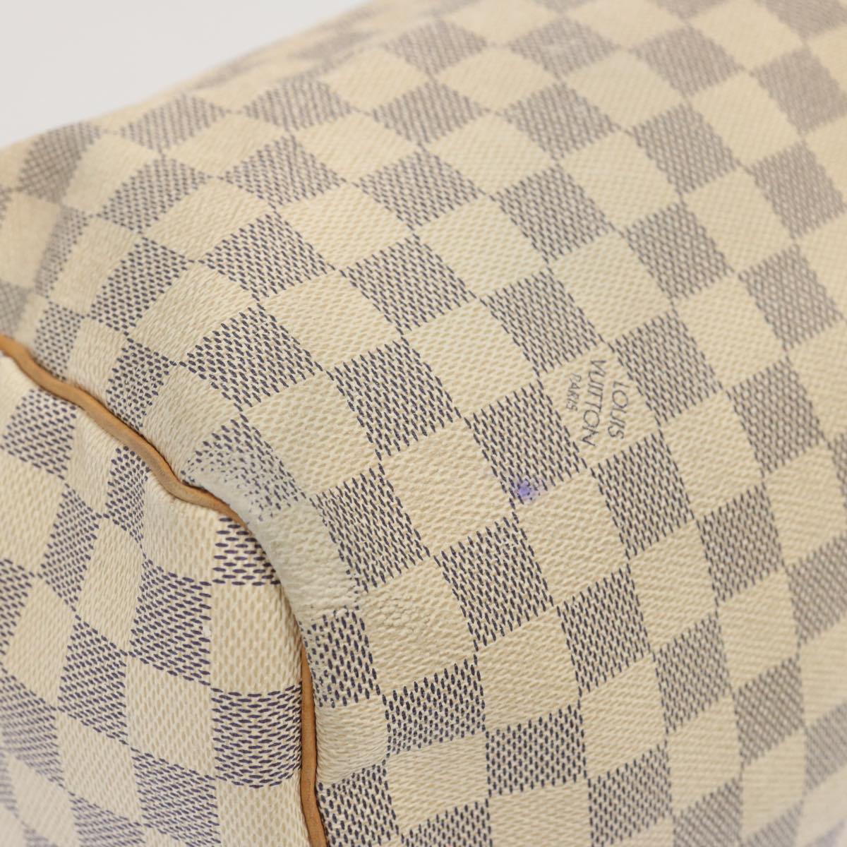 LOUIS VUITTON Damier Azur Speedy 30 Hand Bag N41533 LV Auth 67367