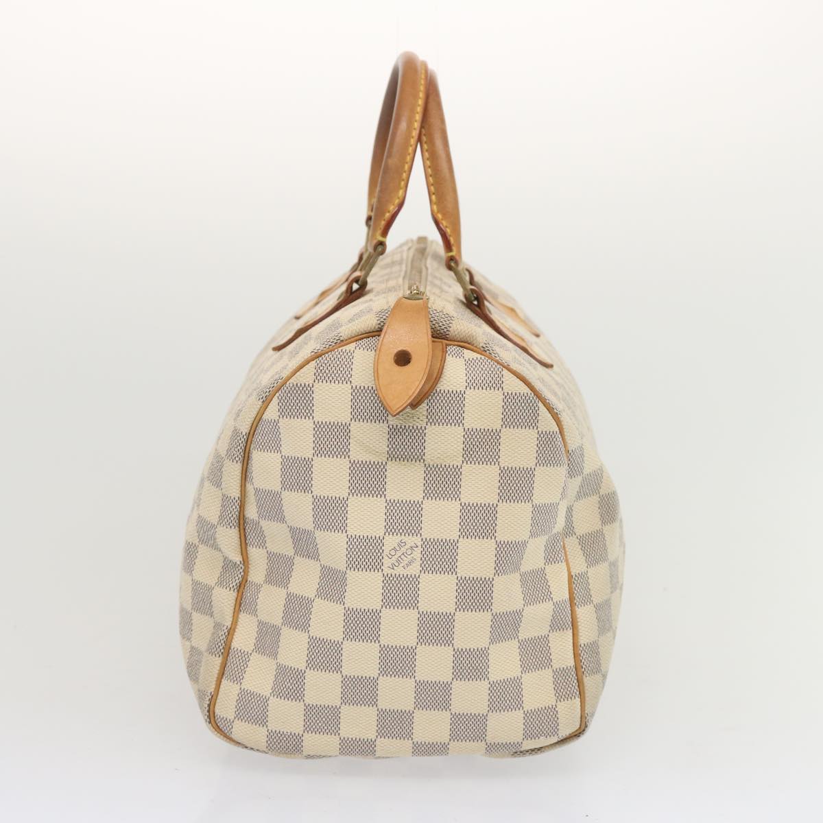 LOUIS VUITTON Damier Azur Speedy 30 Hand Bag N41533 LV Auth 67367