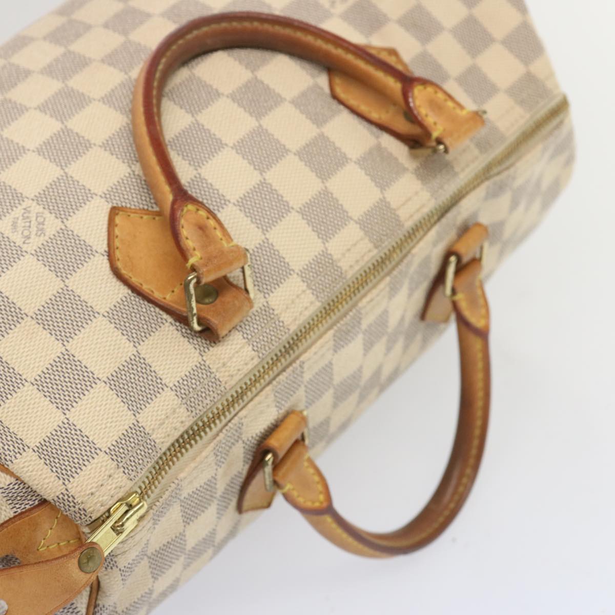 LOUIS VUITTON Damier Azur Speedy 30 Hand Bag N41533 LV Auth 67367