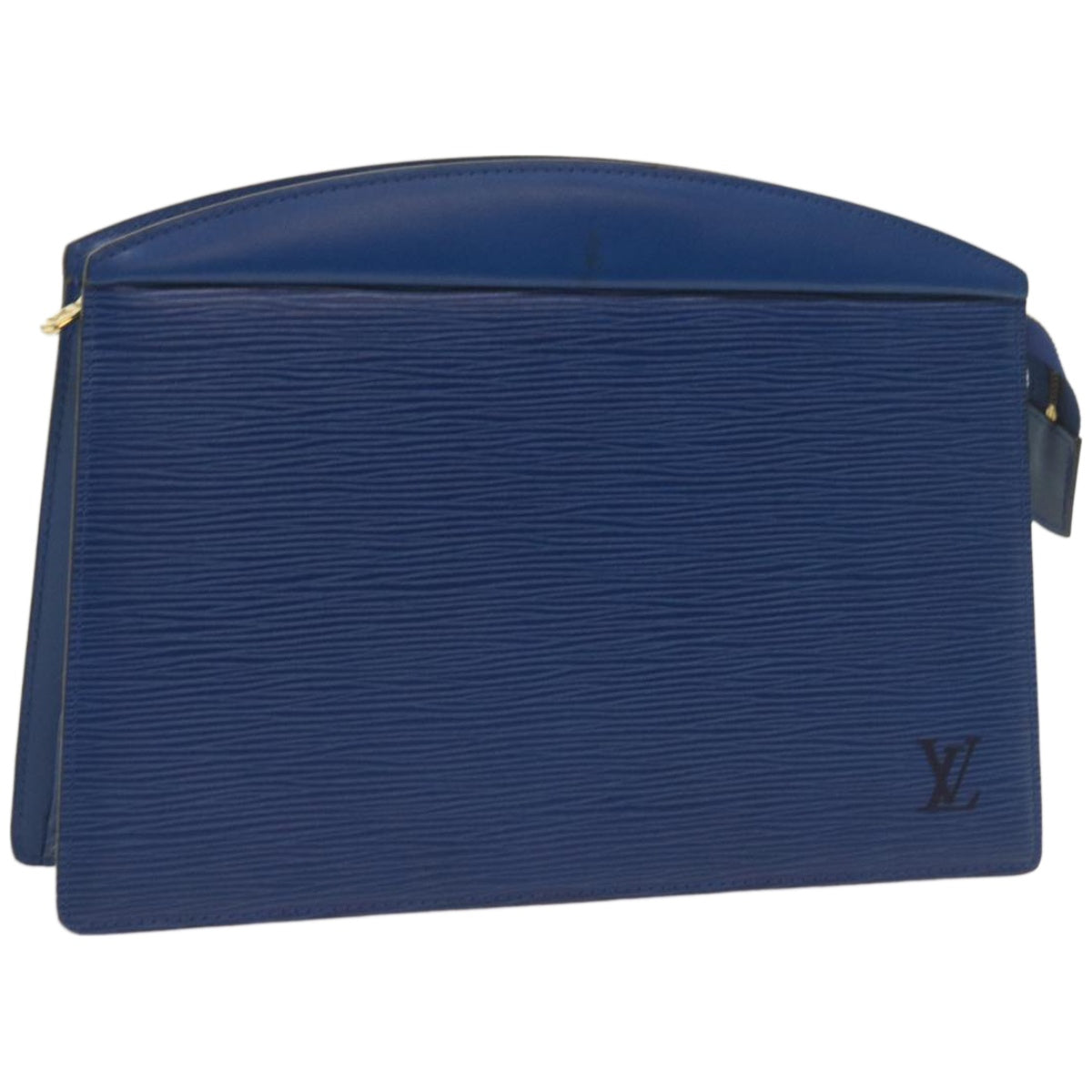 LOUIS VUITTON Epi Trousse Crete Pouch Blue M48405 LV Auth 67381