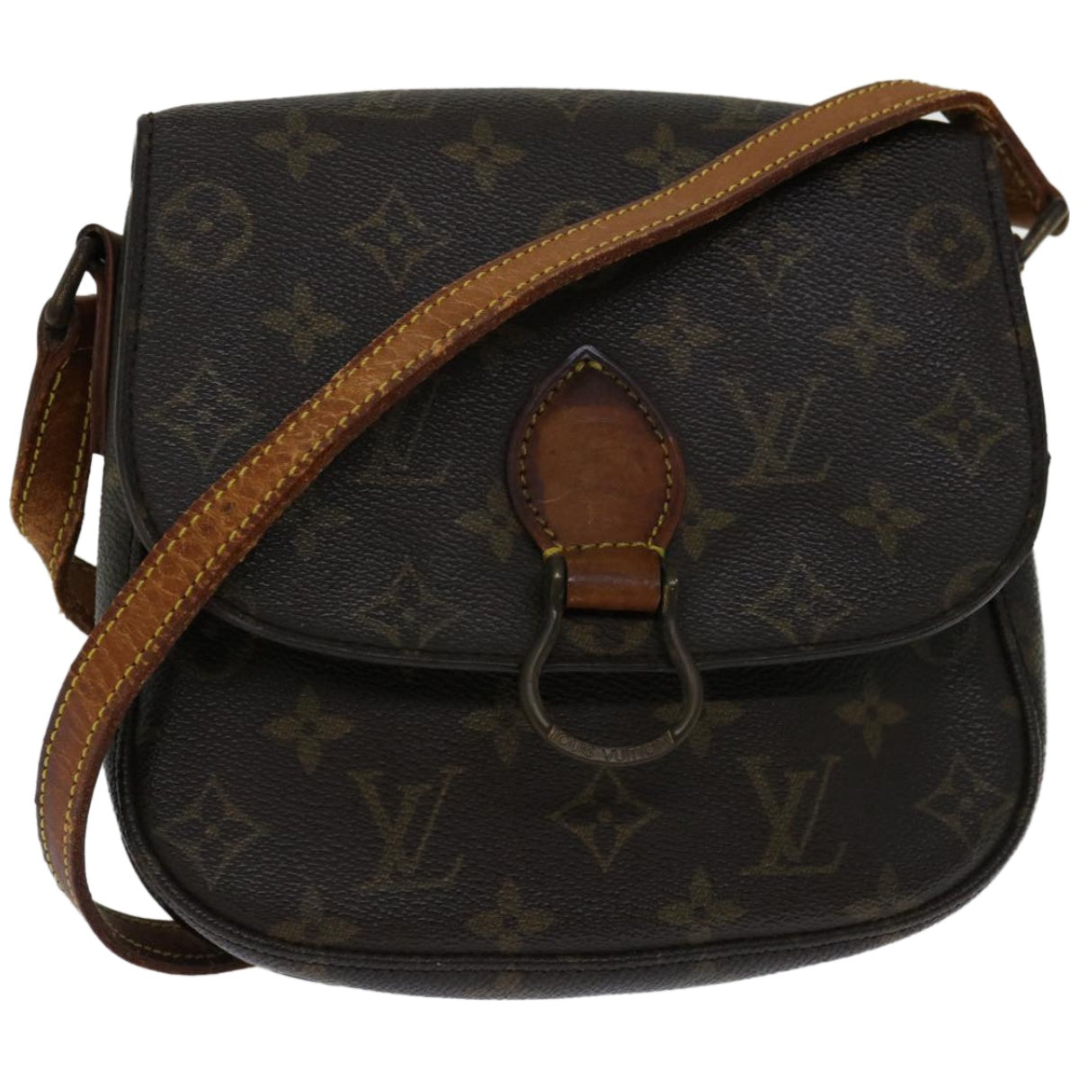 LOUIS VUITTON Monogram Saint Cloud MM Shoulder Bag M51243 LV Auth 67382