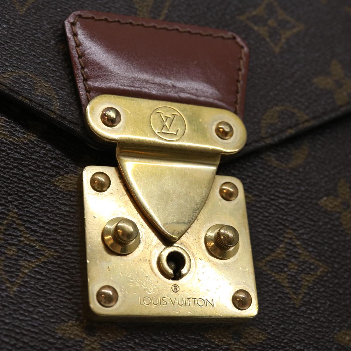 LOUIS VUITTON Monogram Monceau 28 Hand Bag 2way M51185 LV Auth 67394