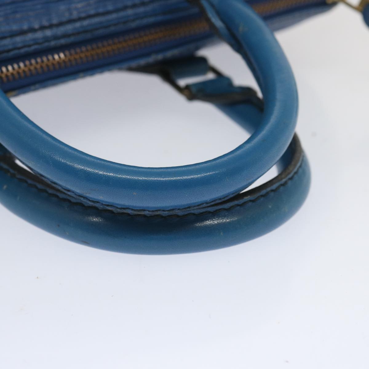 LOUIS VUITTON Epi Speedy 25 Hand Bag Toledo Blue M43015 LV Auth 67402