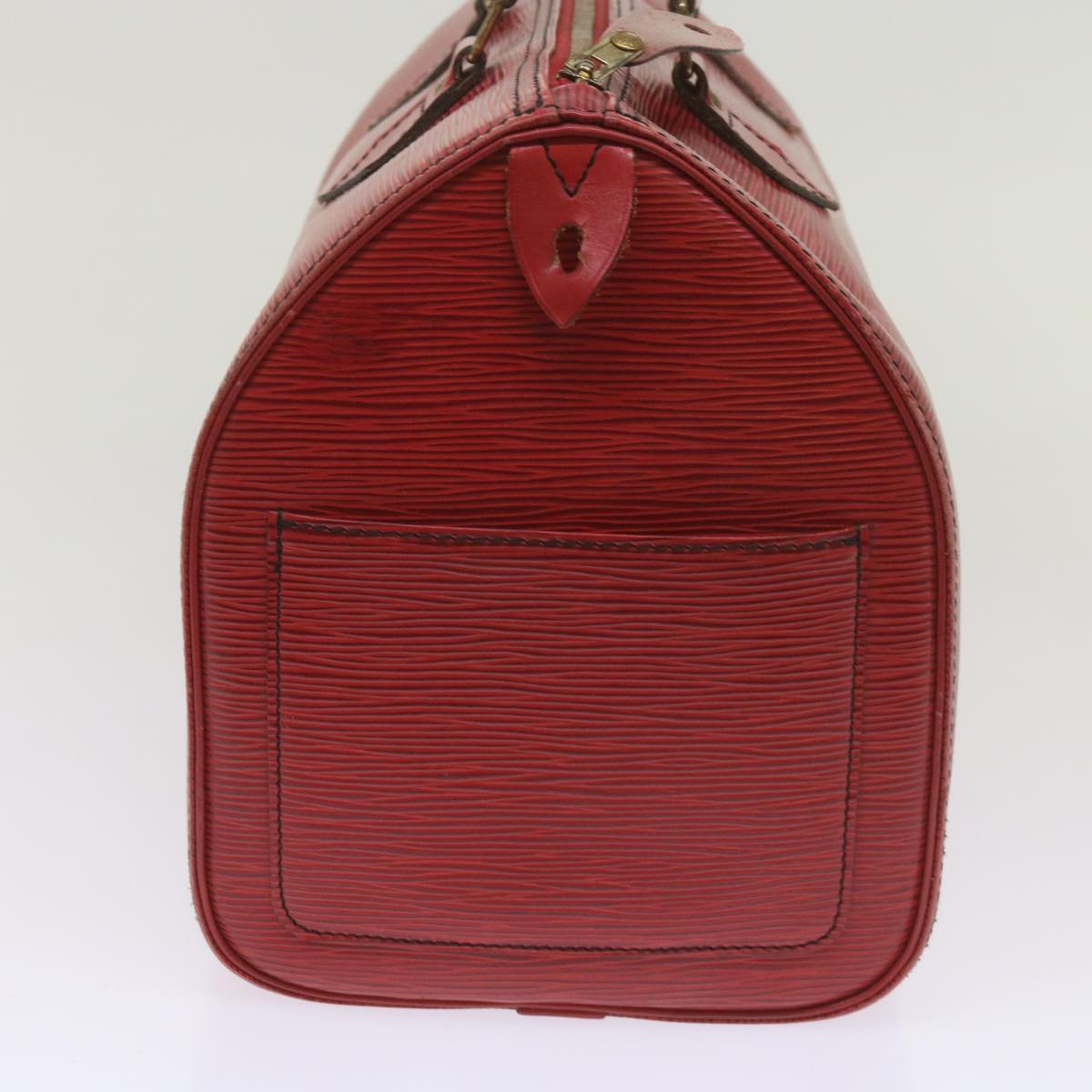 LOUIS VUITTON Epi Speedy 30 Hand Bag Castilian Red M43007 LV Auth 67403