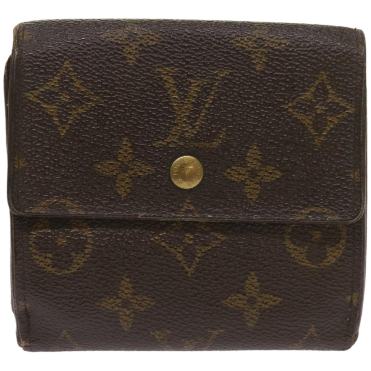 LOUIS VUITTON Monogram Portefeuille Elise Wallet M61654 LV Auth 67422