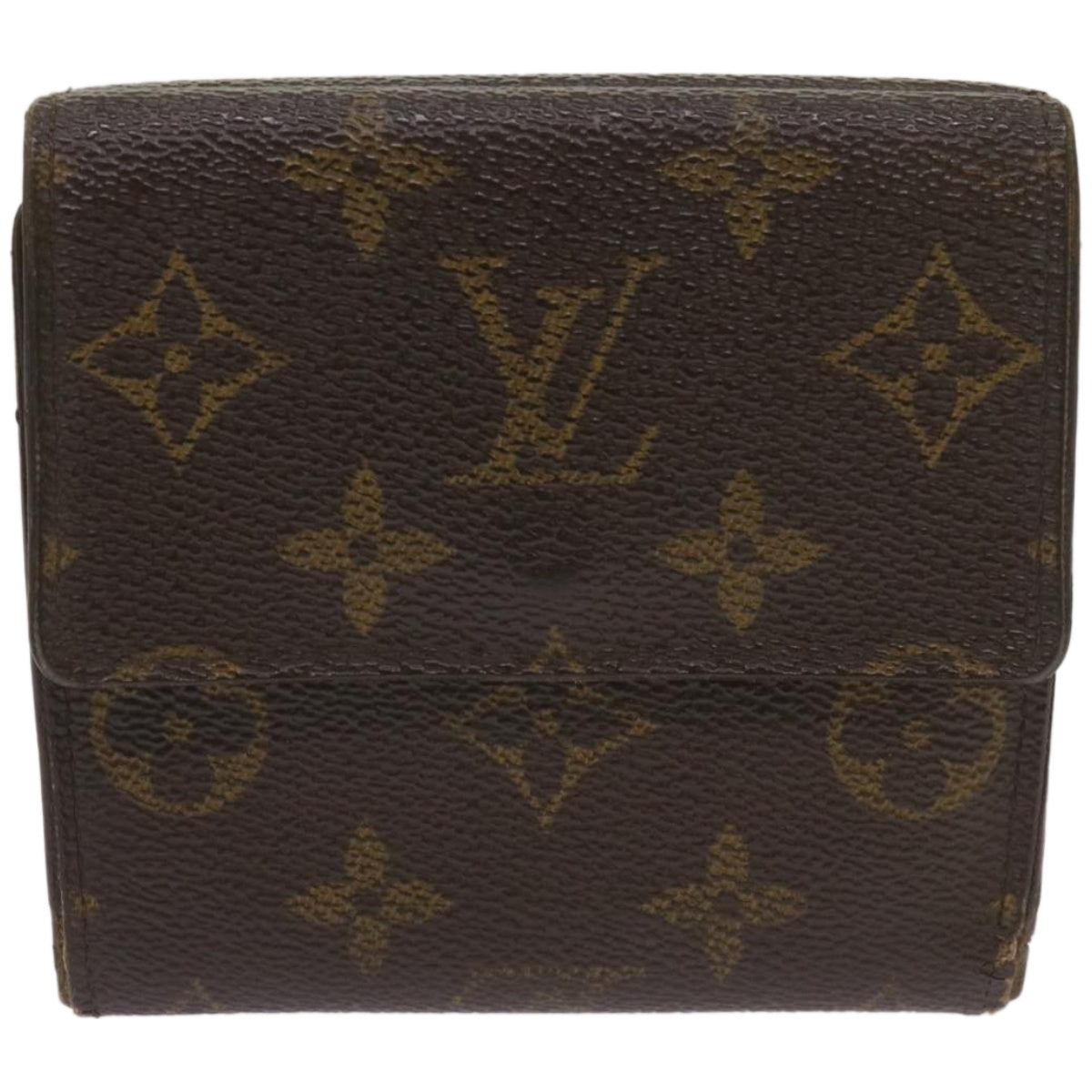 LOUIS VUITTON Monogram Portefeuille Elise Wallet M61654 LV Auth 67422