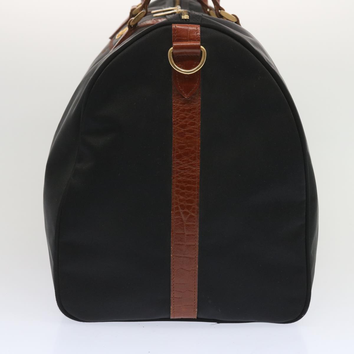 VALENTINO Boston Bag Nylon Black Auth 67440